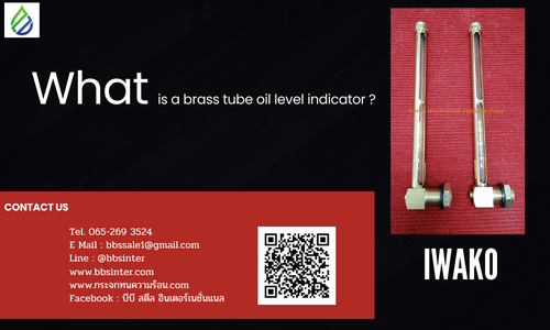 What is a brass tube oil level indicator