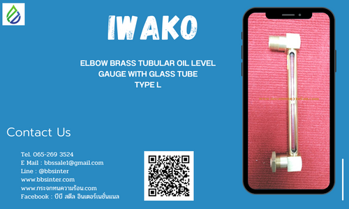 elbow brass tubular oil level gauge with glass tube type L