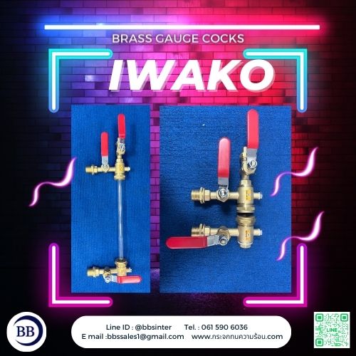 bronze water gauge valve iwako
