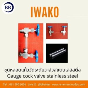 ชุดวาล์วหลอดแก้วพร้อมหลอดแก้ววัดระดับ